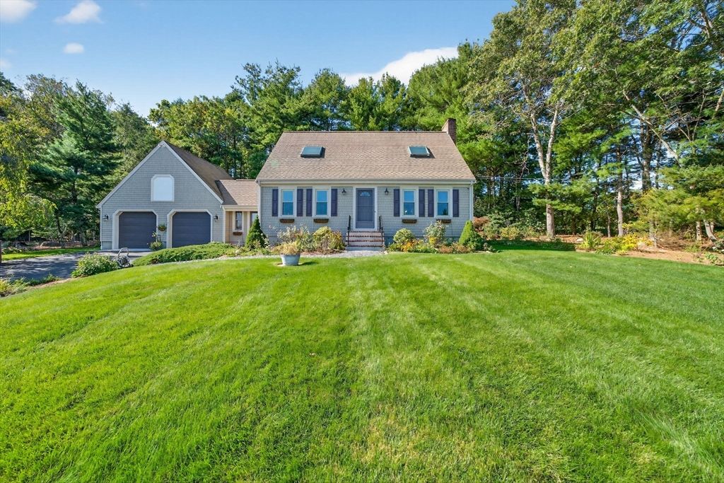Attached, Backyard, Exterior, Facade, Cape Cod