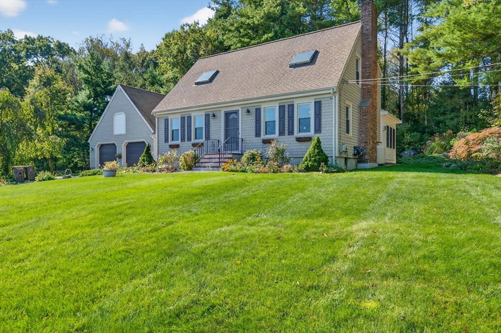 Attached, Backyard, Exterior, Facade, Solar Panels, Cape Cod