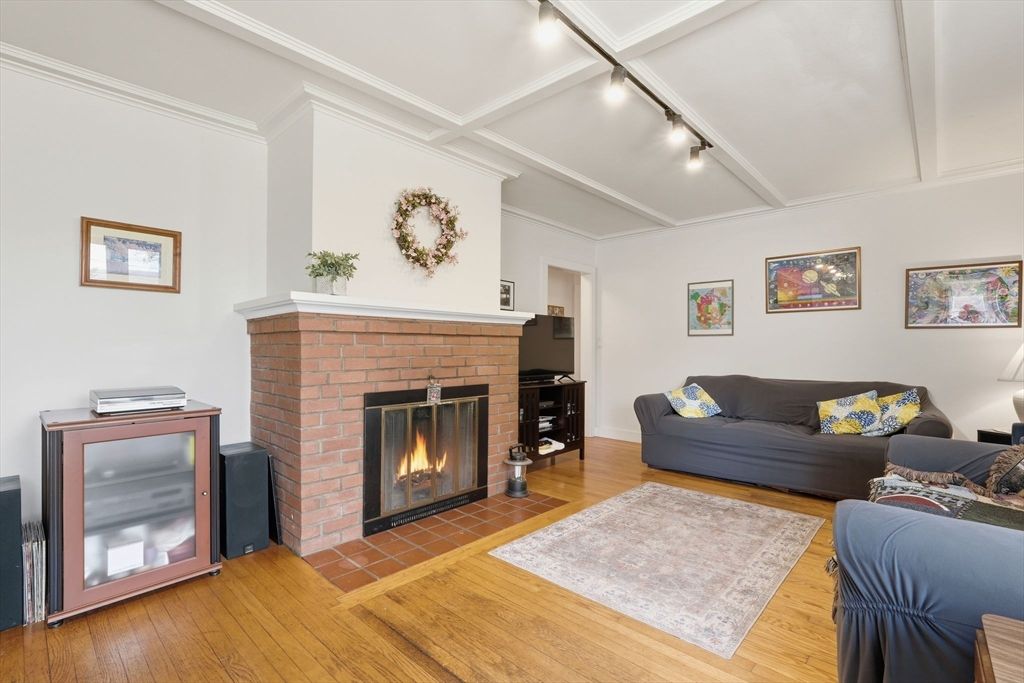 Fireplace, Interior, Living room, Wood Texture Flooring