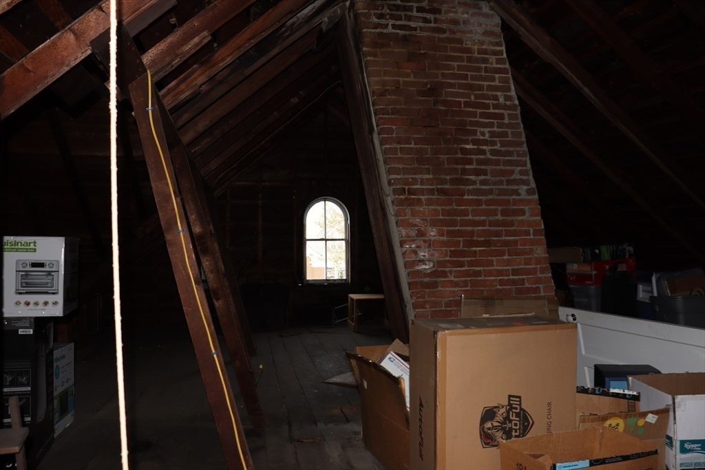 Interior, Stone Walls, Wooden Beams