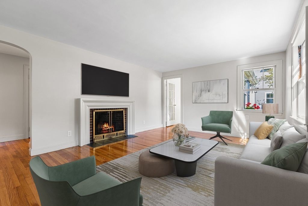 Fireplace, Interior, Living room, Wood Texture Flooring