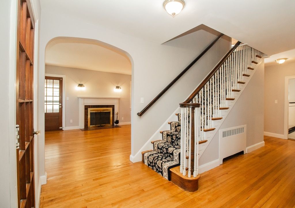 Fireplace, Interior, Wood Texture Flooring