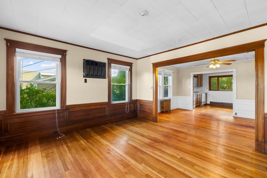 Empty room, Interior, Wood Texture Flooring