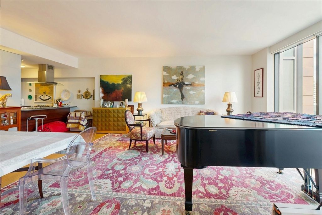 Interior, Kitchen, Living room, Piano