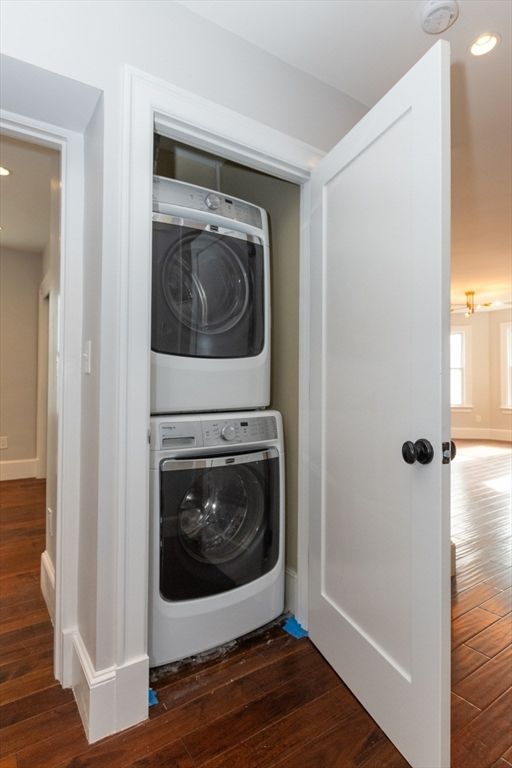 Interior, Recessed Lighting, Utility Closets, Washer, Wood Texture Flooring