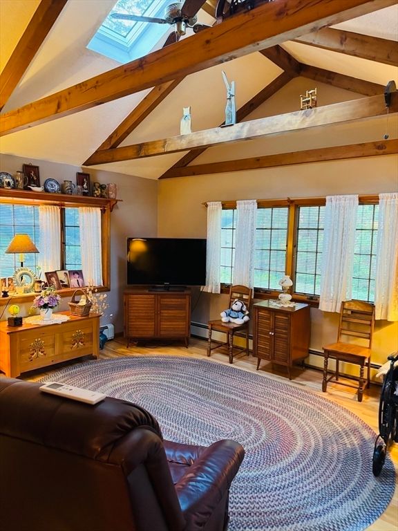 Interior, Living room, Wooden Beams