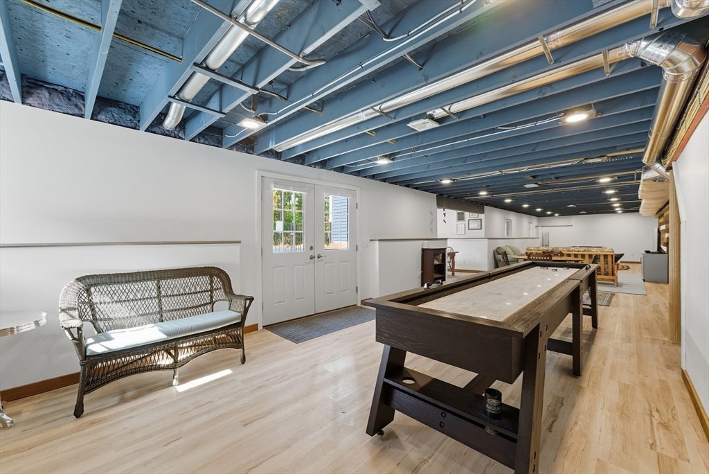 Game Room, Interior, Recessed Lighting, Wood Texture Flooring