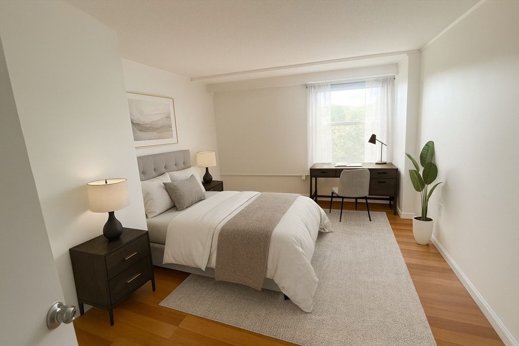 Bedroom, Home Office, Interior, Wood Texture Flooring