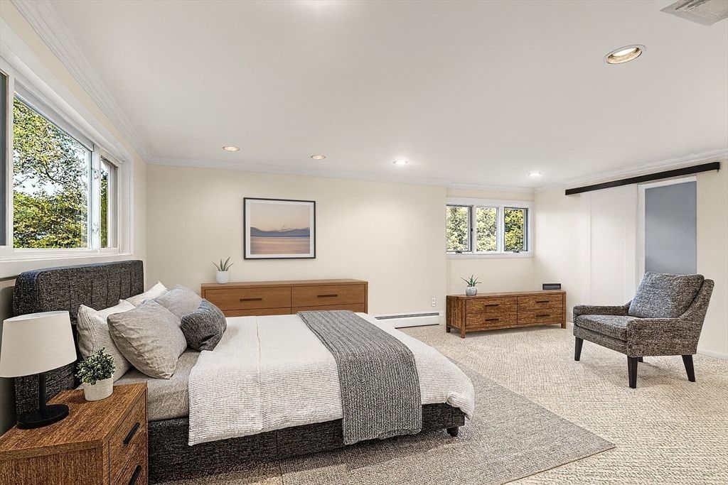 Bedroom, Interior, Recessed Lighting