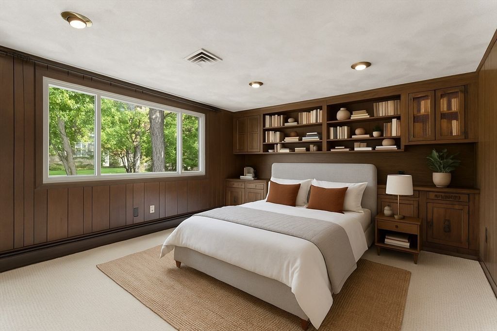 Bedroom, Interior, Recessed Lighting