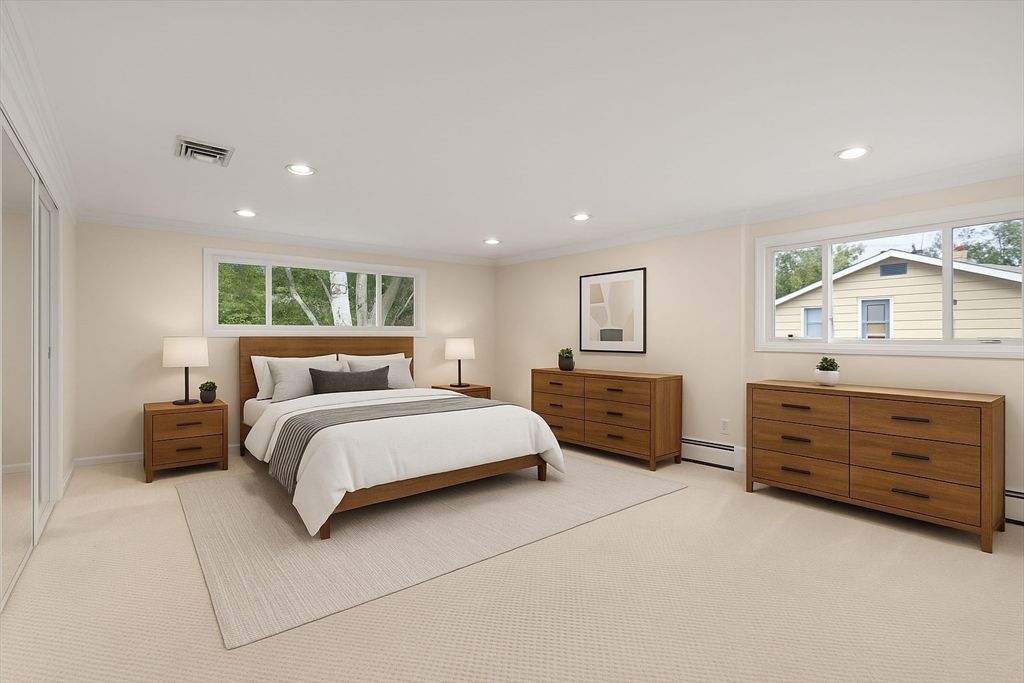 Bedroom, Interior, Recessed Lighting