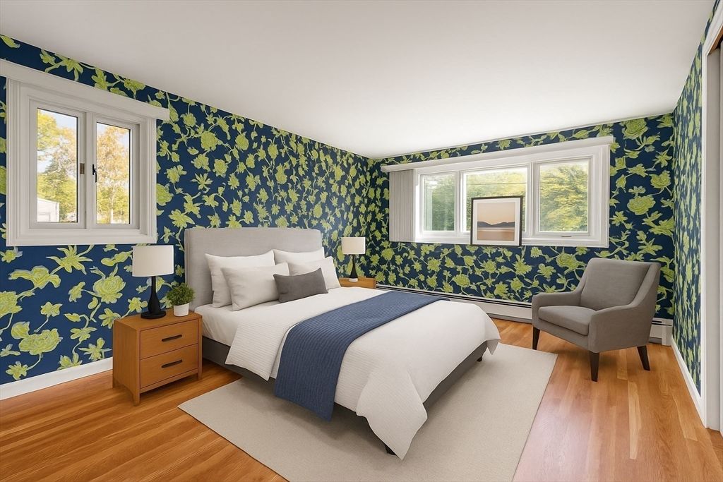 Bedroom, Interior, Wood Texture Flooring