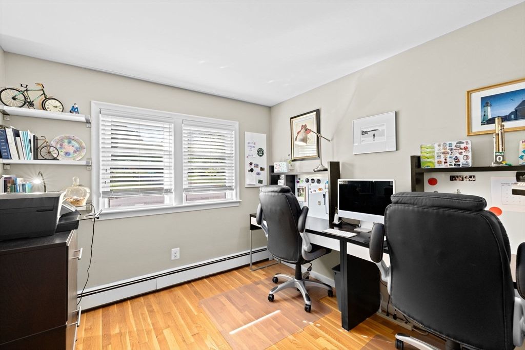Home Office, Interior, Wood Texture Flooring