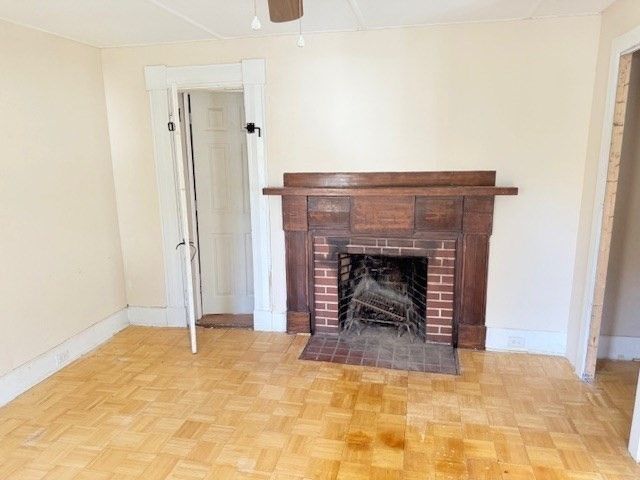 Fireplace, Interior, Wood Texture Flooring