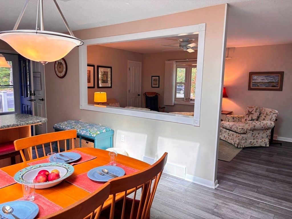 Dining room, Interior, Wood Texture Flooring