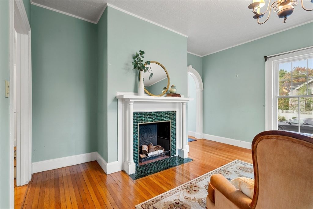 Fireplace, Interior, Wood Texture Flooring