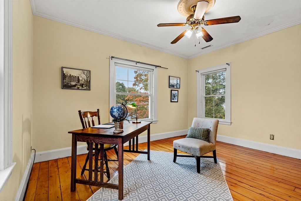 Home Office, Interior, Wood Texture Flooring