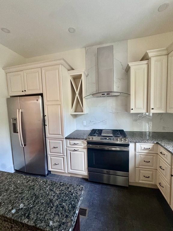 Interior, Kitchen, Marble Walls, Stainless Steel Appliances