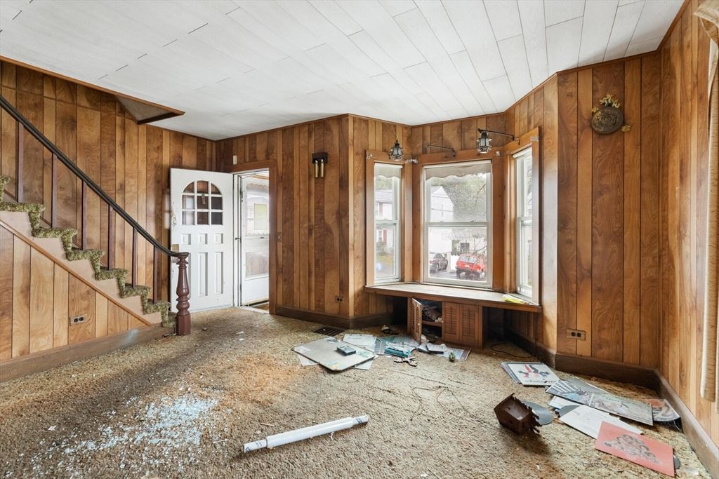 Empty room, Interior, Wooden Walls