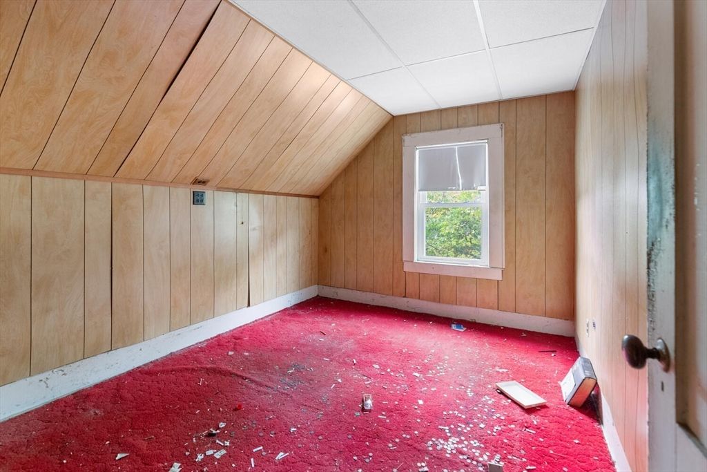 Empty room, Interior, Wooden Ceilings, Wooden Walls