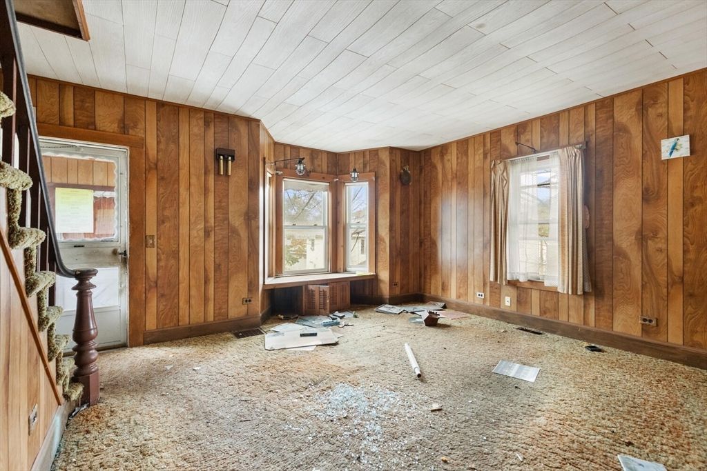 Empty room, Interior, Wooden Walls