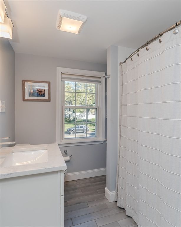 Bathroom, Interior, Wood Texture Flooring