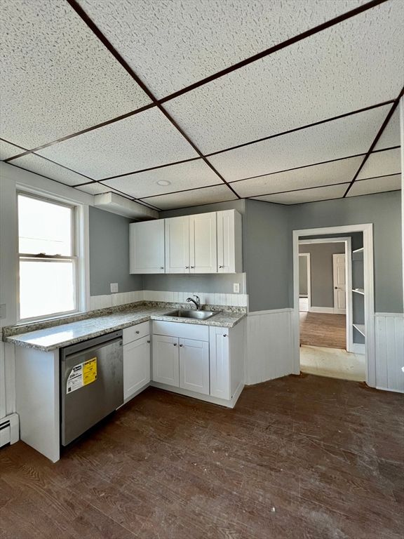 Interior, Kitchen, Wood Texture Flooring