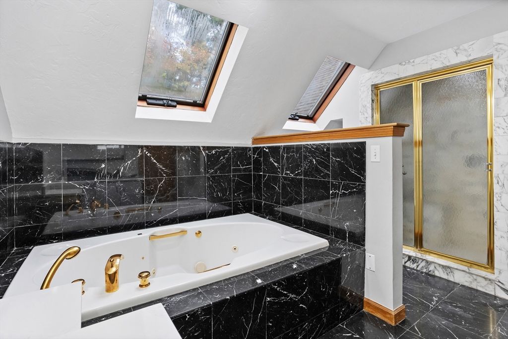 Bathroom, Glass Shower, Interior, Marble, Marble Walls