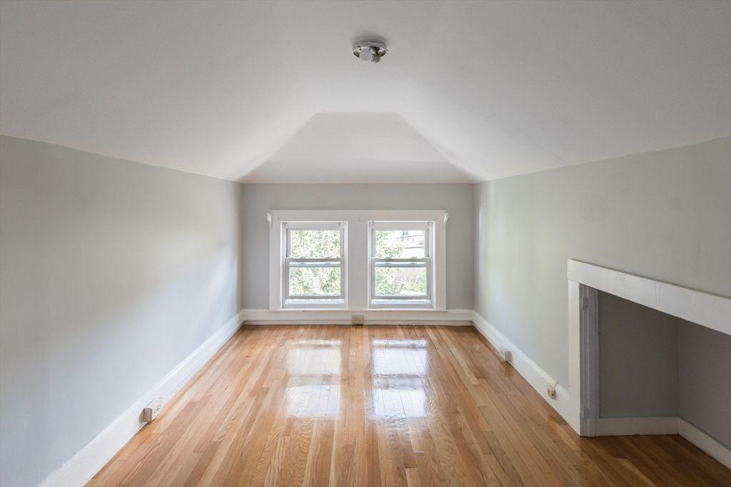 Empty room, Fireplace, Interior, Wood Texture Flooring