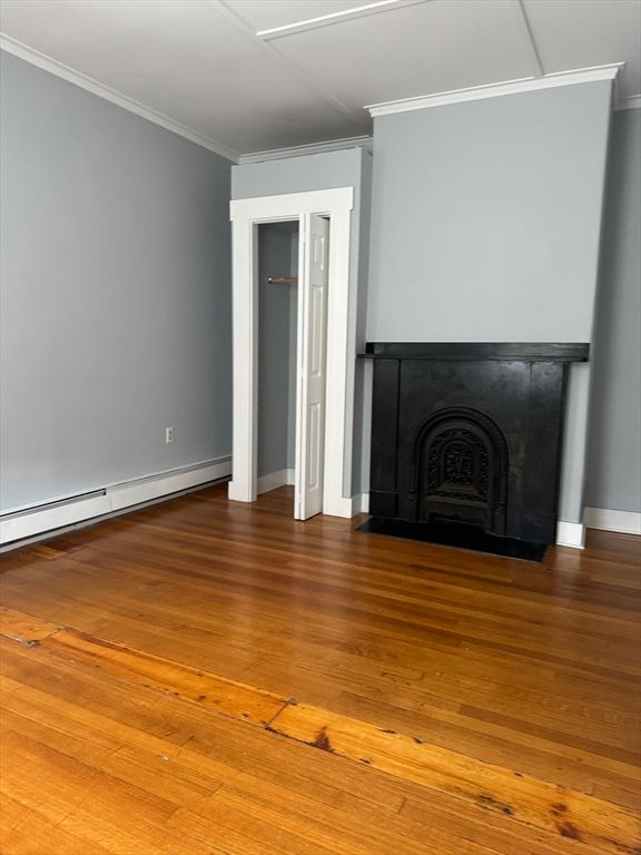 Fireplace, Interior, Wood Texture Flooring