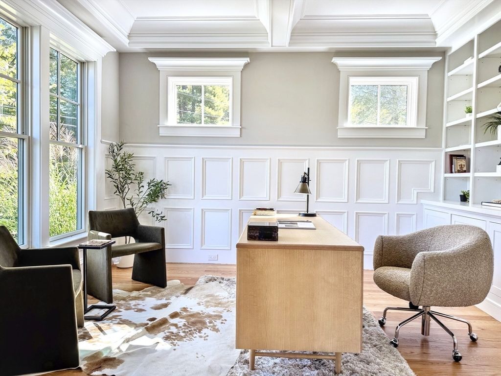 Home Office, Interior, Wood Texture Flooring