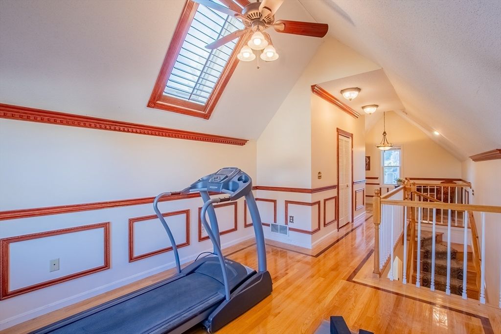 Fitness Equipment, Interior, Wood Texture Flooring