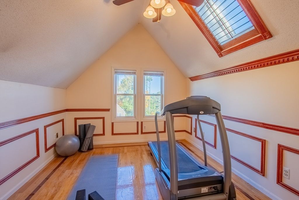 Fitness Equipment, Interior, Wood Texture Flooring