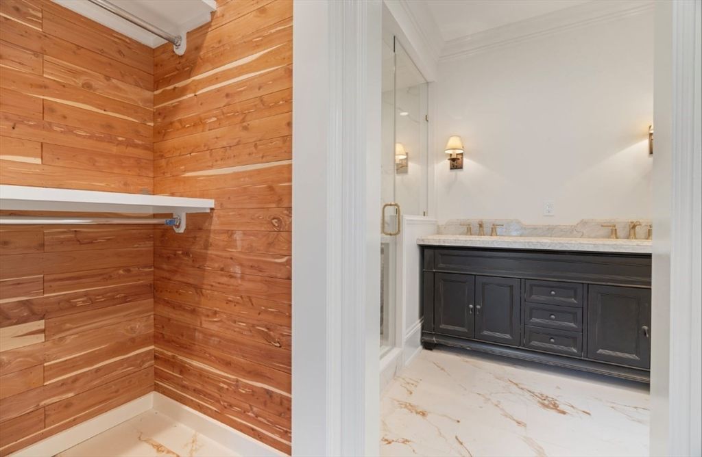 Bathroom, Interior, Wooden Walls