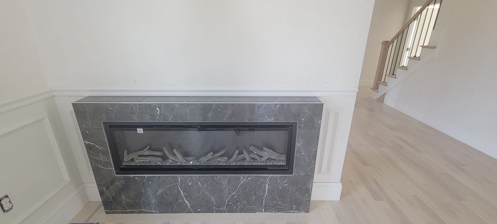 Fireplace, Interior, Wood Texture Flooring