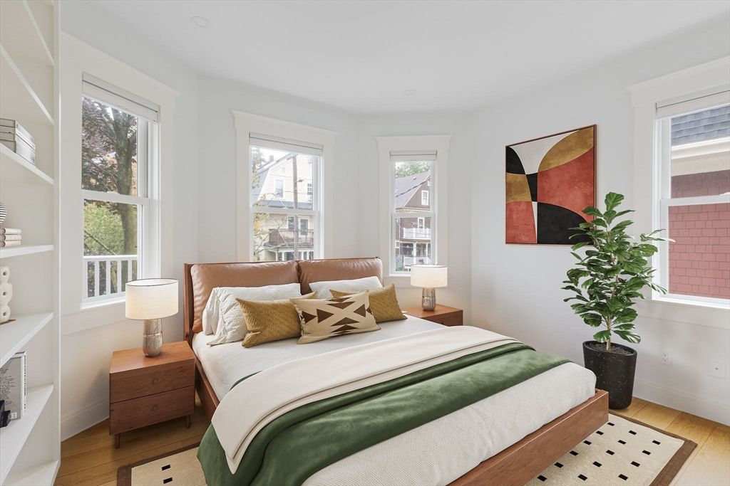 Bedroom, Interior, Wood Texture Flooring