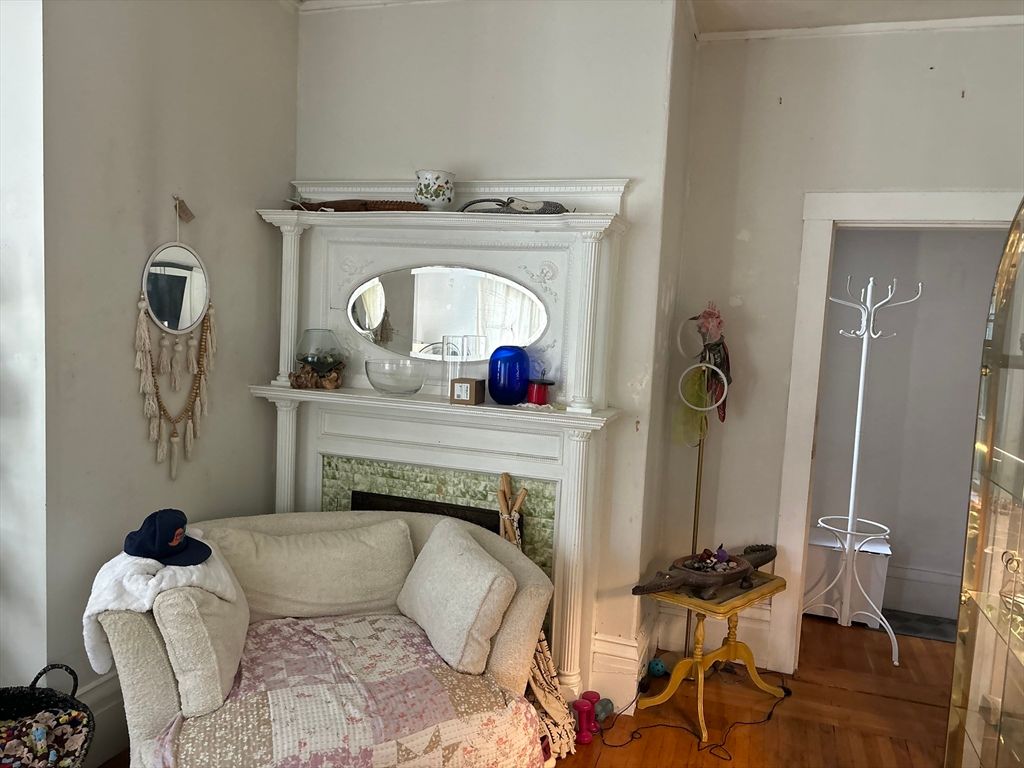 Fireplace, Interior, Wood Texture Flooring