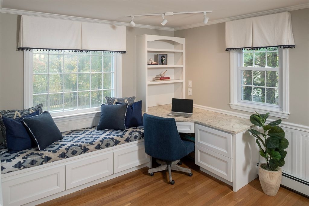 Home Office, Interior, Wood Texture Flooring