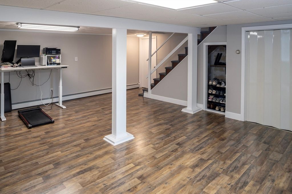 Home Office, Interior, Wood Texture Flooring