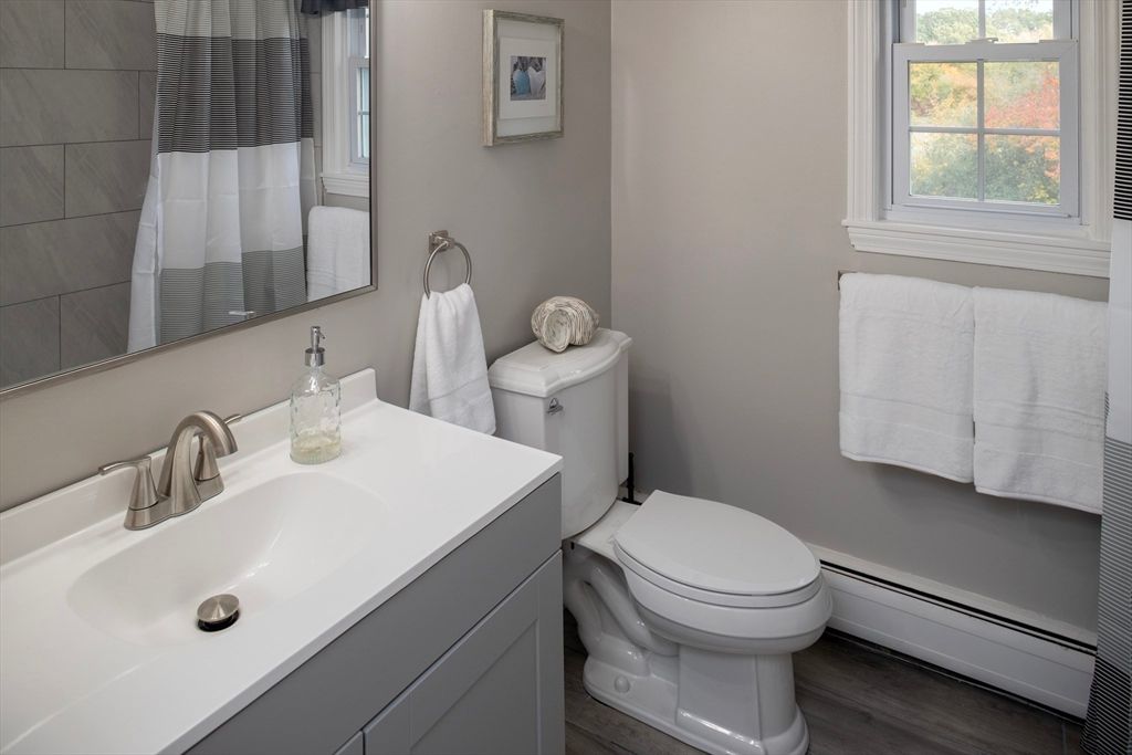 Bathroom, Interior, Wood Texture Flooring