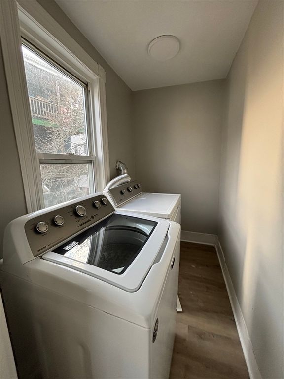 Interior, Washer, Wood Texture Flooring