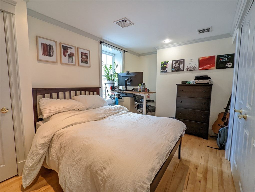 Bedroom, Home Office, Interior, Recessed Lighting, Wood Texture Flooring