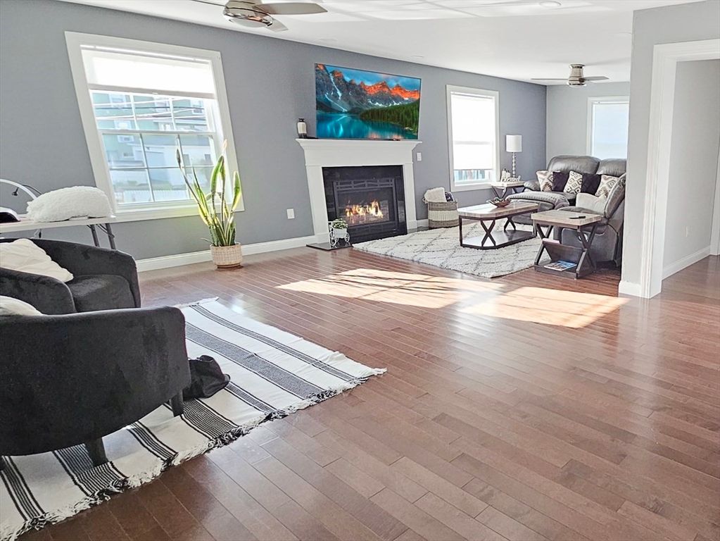 Fireplace, Interior, Living room, Wood Texture Flooring