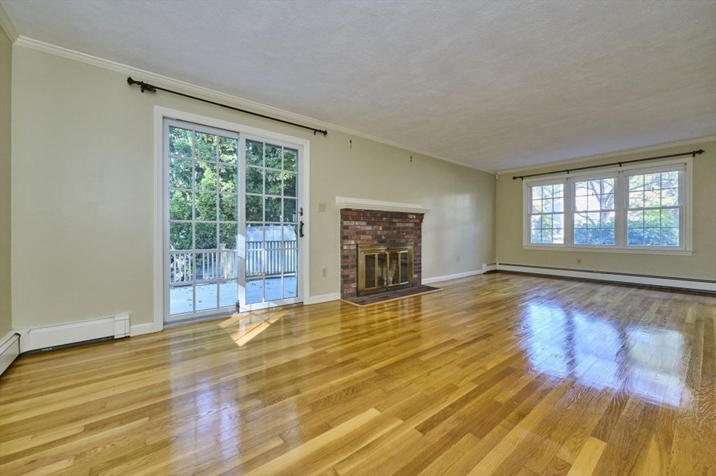 Empty room, Fireplace, Interior, Wood Texture Flooring