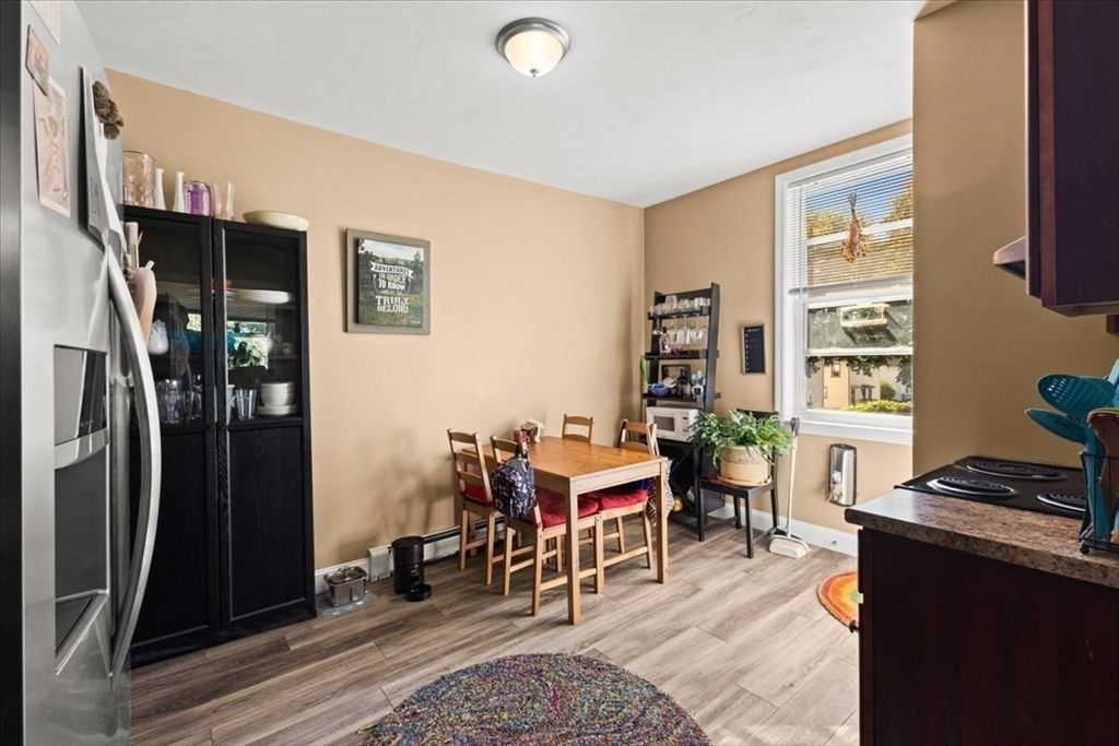 Dining room, Interior, Wood Texture Flooring