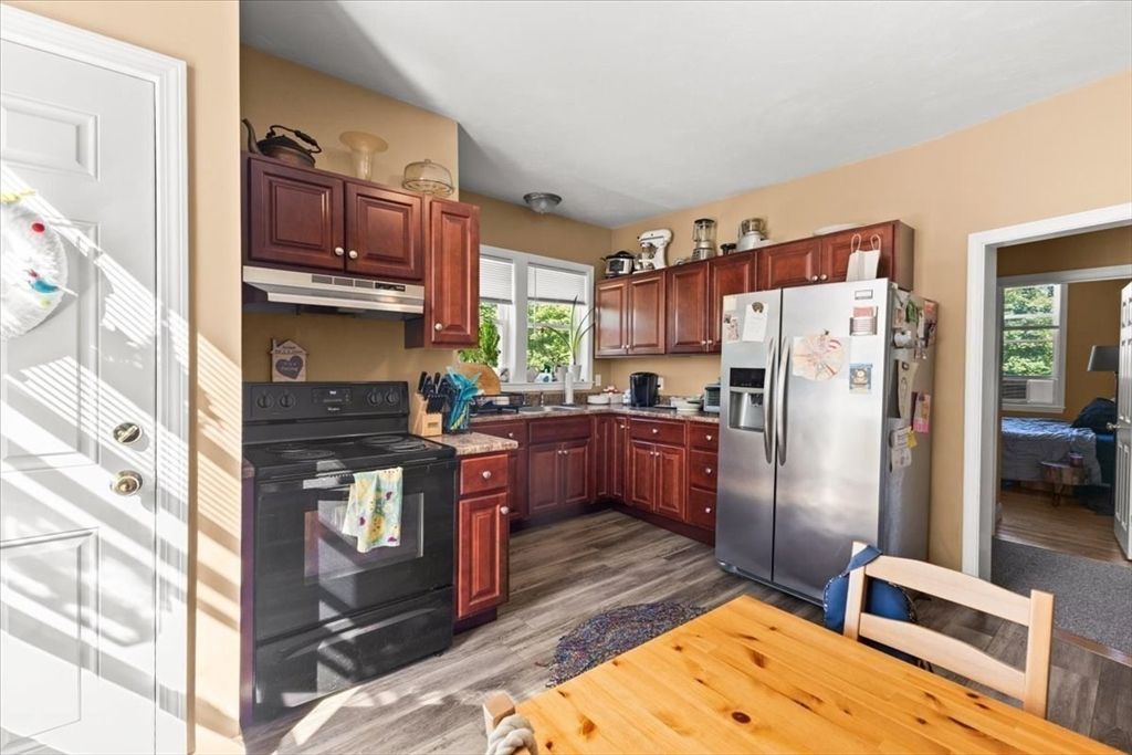 Interior, Kitchen, Wood Texture Flooring