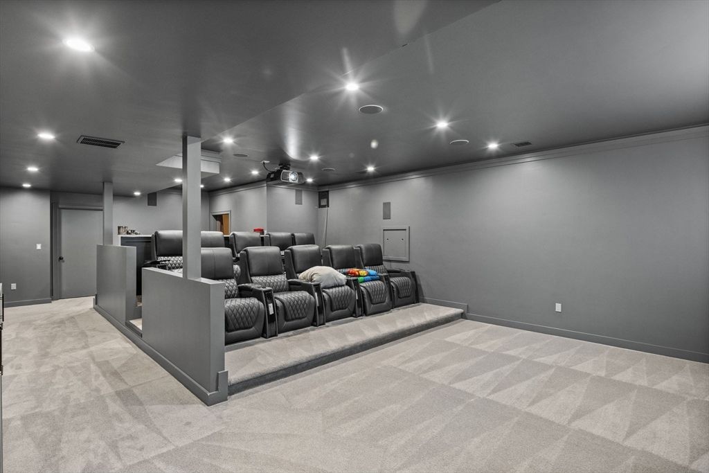 Home Theatre Room, Interior, Recessed Lighting, Theatre Room