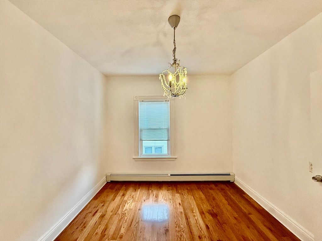 Chandelier, Empty room, Interior, Pendant Lights, Wood Texture Flooring