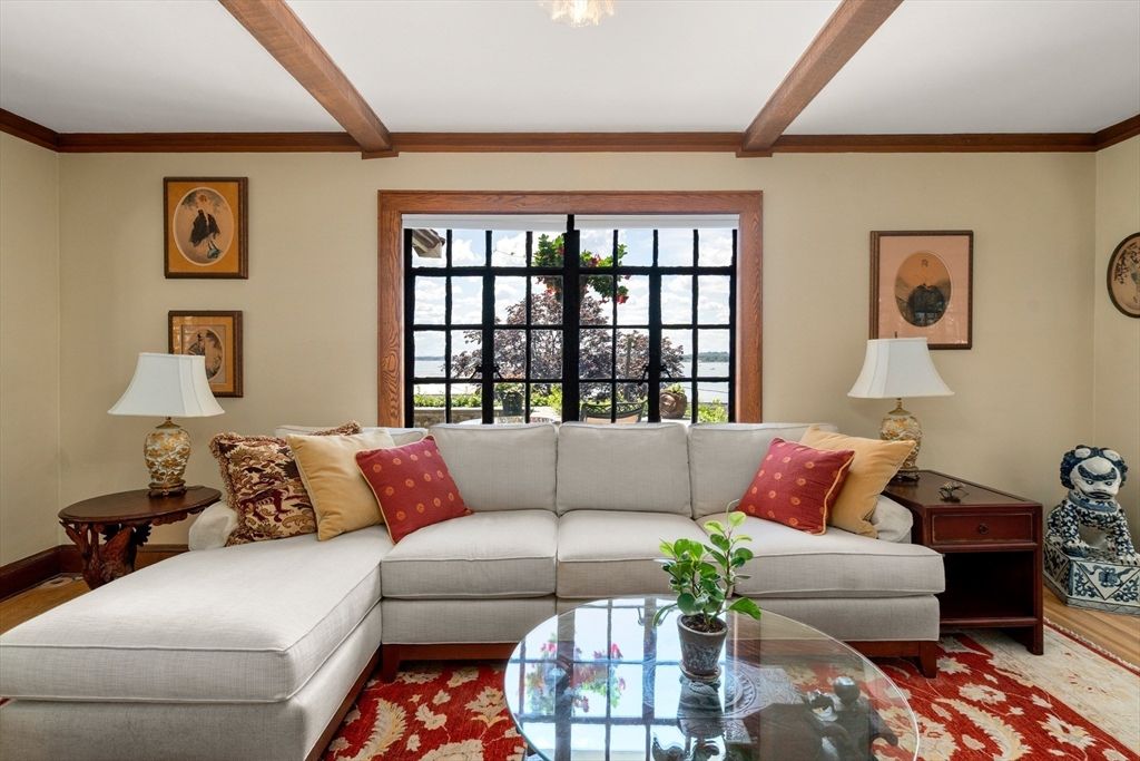 Interior, Living room, Wooden Beams