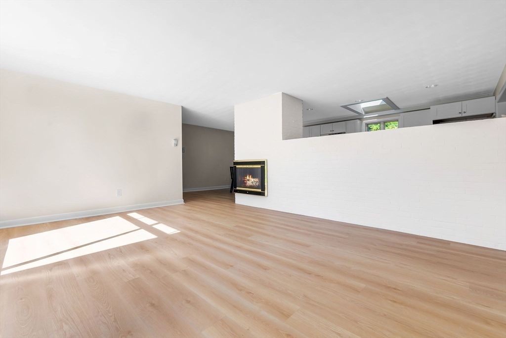 Empty room, Fireplace, Interior, Wood Texture Flooring